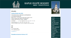 Desktop Screenshot of kaplekohoutovice.cz